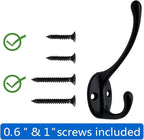 IBosins 10 Pack Dual Coat Hooks Wall Mounted - Image 2