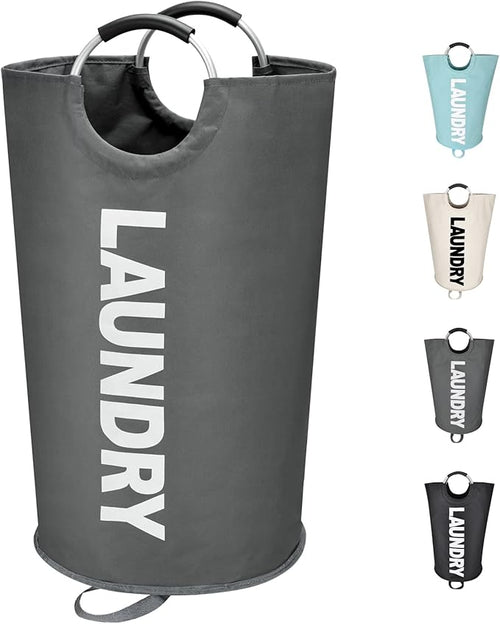 125L X-Large Laundry Basket, Freestanding Tall Clothes Hamper, Collapsible by Maxsilan