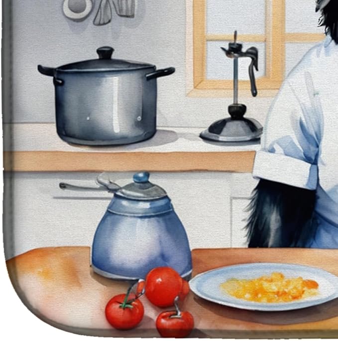 Caroline's Treasures DAC6249DDM Flat-Coated Retriever The Chef Dish Drying Mat - Image 4