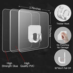 Large Adhesive Hooks, 33lb Heavy Duty Utility Hooks - Image 4