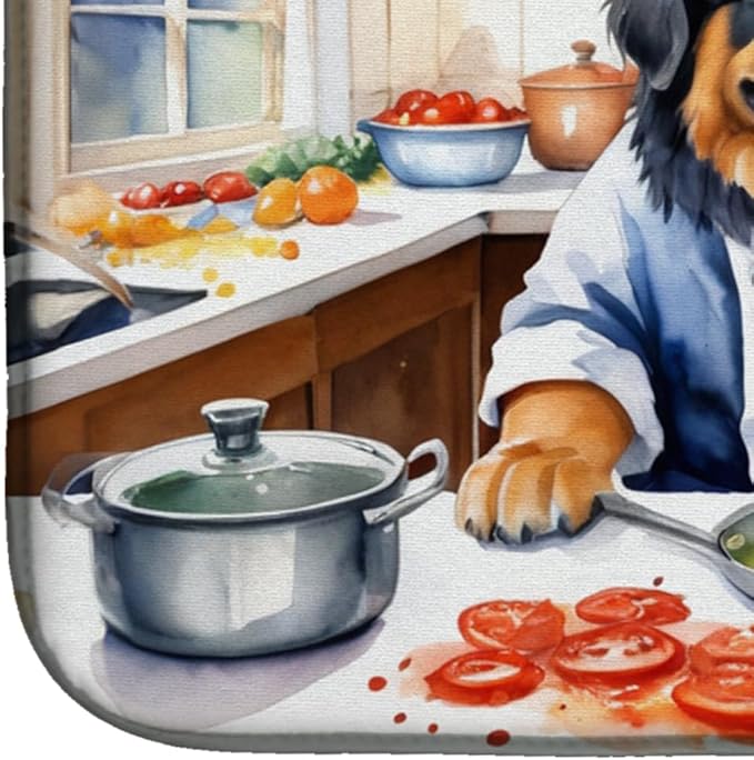 Caroline's Treasures DAC6332DDM Tibetan Mastiff The Chef Dish Drying Mat - Image 4