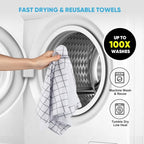 AIDEA Microfiber Cleaning Cloth Roll, Microfiber Kitchen Towels, Reusable Paper - Image 6