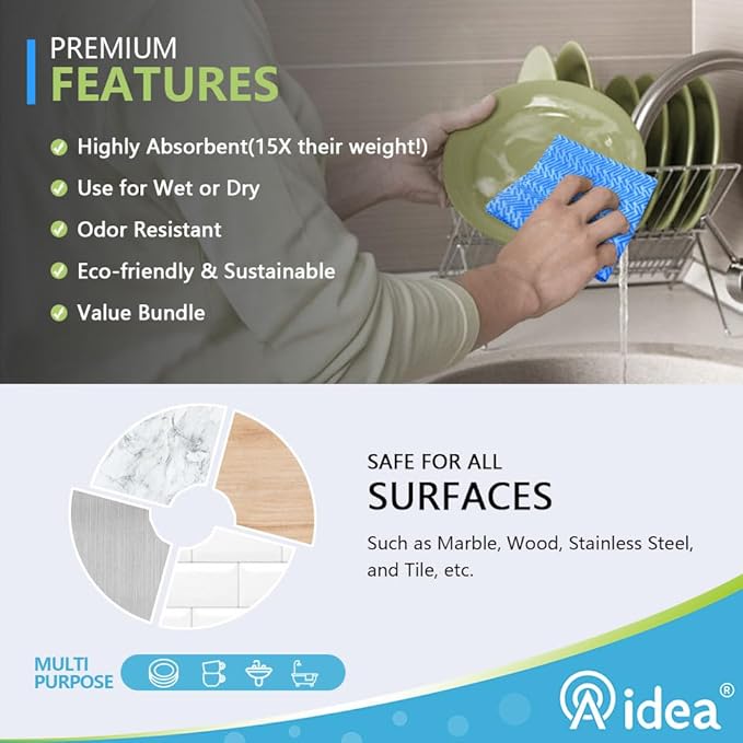 AIDEA Cleaning Wipes, Domestic Wipes, Dish Cloths - Image 2