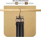 ZEDODIER Belt Hanger, Rotatable Belt Rack Closet Accessories Organizer - Image 3