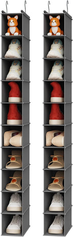 MAX Houser 10-Shelf Hanging Shoe Shelf Organizer, Hanging Shoe Storage - Image 8