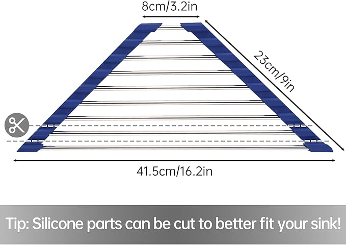 Tomorotec Triangle Roll-Up Dish Drying Rack - Image 4