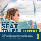GCI Outdoor Waterside Pod Rocker Outdoor Rocking Chair with Sunshade Canopy - Image 6