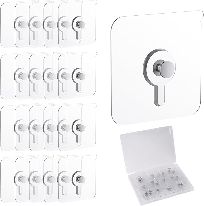 20 Pcs Adhesive Picture Hooks, 20 Ibs Load Heavy Duty Self Adhesive Wall Hooks - Image 8