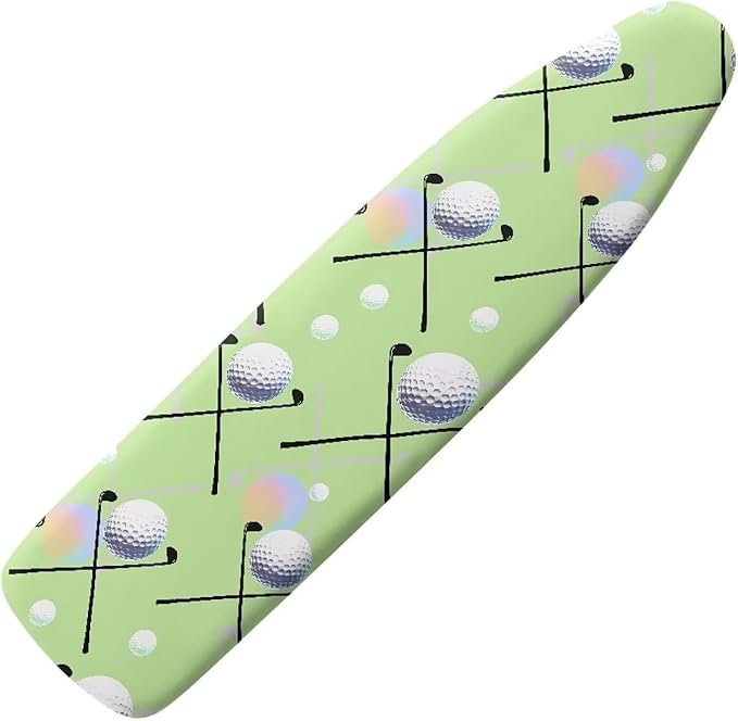 Golf Ball Ironing Board Cover 54x15 inches, Modern Golf Sport Applicable by Daulesho