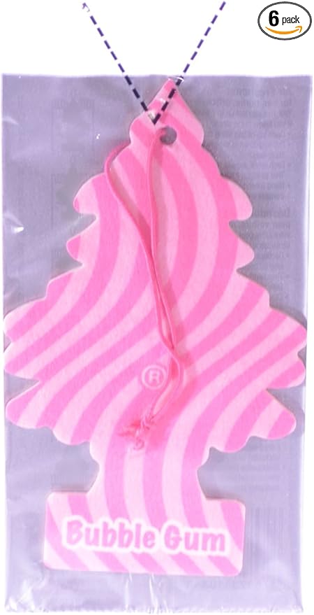Little Trees Cardboard Hanging Car, Home & Office Air Freshener, Bubble Gum by LITTLETREES
