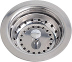 Hydro Master Kitchen Sink Basket Strainer Standard Drains, Stainless Steel - Image 2