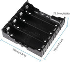6pcs 18650 Battery Case Holder 4 Slots X 3.7V 18650 Battery Storage Box - Image 3