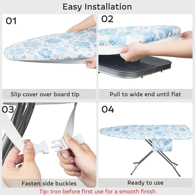 FIOBEE Ironing Board Cover and Pad Extra Thick Iron Board Pad - Image 7