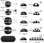 OHill 16-Pack Black Cord Organizer - Image 2