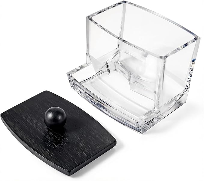 SheeChung 10 Oz Acrylic Qtip Holder Dispenser - Image 4