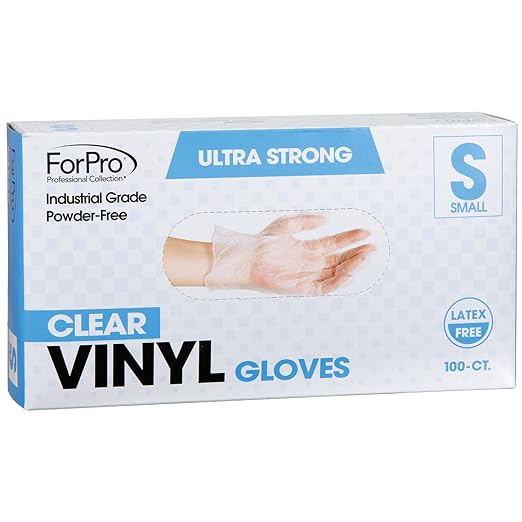 ForPro Disposable Vinyl Gloves, Industrial Grade, Powder-Free, Latex-Free - Image 3