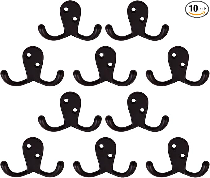 Design House 207787 Wall-Mounted Double Hook by DesignHouse