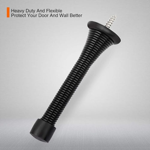18 Pack Spring Door Stopper Black- 3-1/4" Flexible Spring Door Stops - Image 2