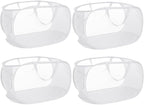 4 Pack Collapsible Laundry Baskets, Foldable Laundry Basket by Bemkoo