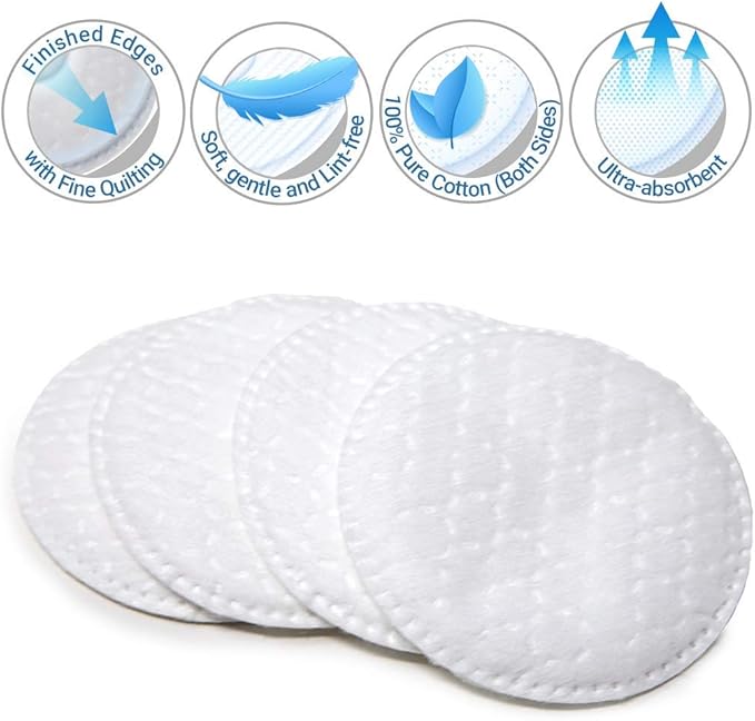 ForPro Premium Stitched Cotton Rounds, 100% Pure Cotton Pads - Image 4