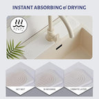 Stone Faucet Mat for Kitchen Sink，Super Absorbent Diatomite Fast Drying Stone - Image 3