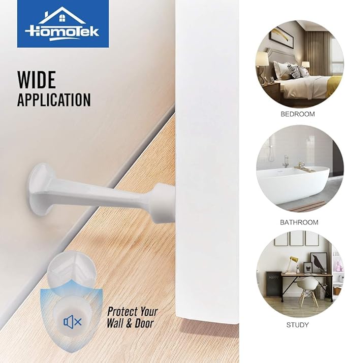 HOMOTEK 30Pack Heavy Duty Solid Rigid Door Stop - Image 6