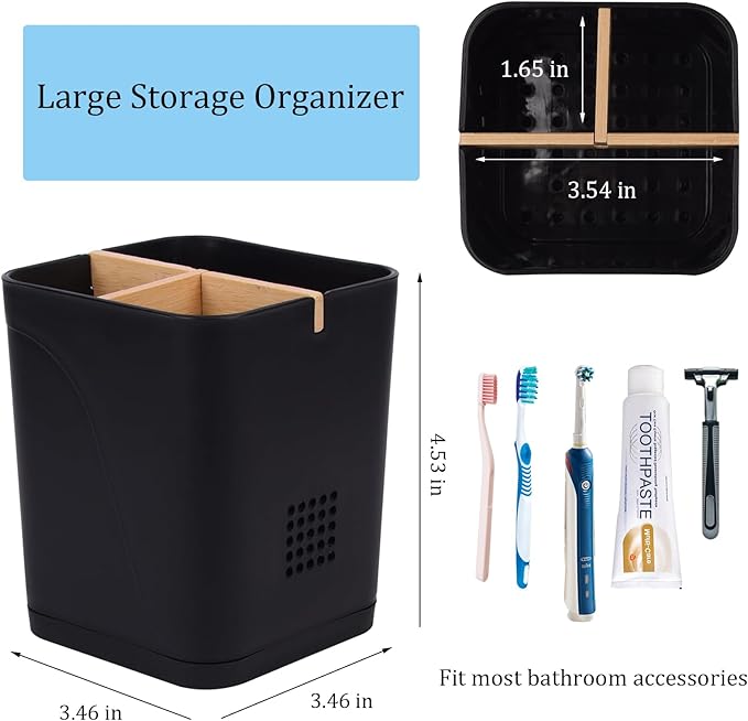 Electric Toothbrush Holder 3 Slots Tooth Brushing Holder - Image 4