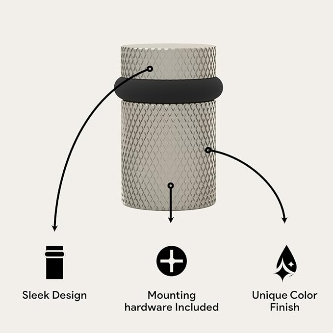 Mega Handles Knurled Floor Door Stopper, Quickly Installed Wall Protector - Image 2