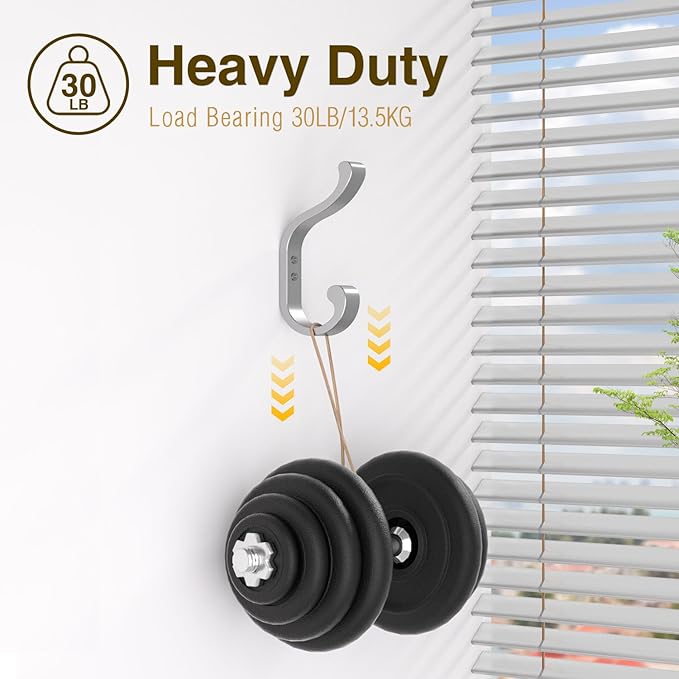 6-Pack Heavy Duty Wall Hooks - Image 4