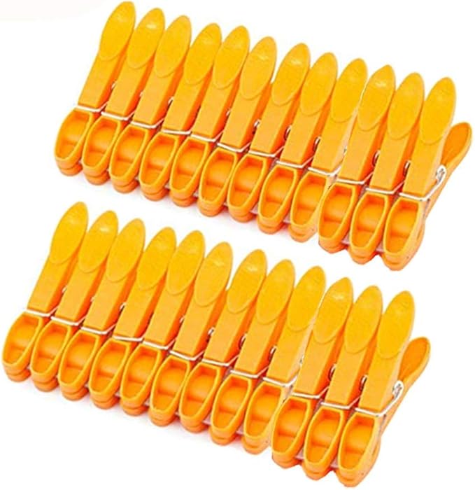 Strong Hanger Clips Wide Open Clothes Pegs Large Clothing Line Clothespin by Unknown