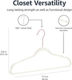 Amazon Basics Slim Velvet Non-Slip Space Saving Suit Clothes Hangers, Closet - Image 5