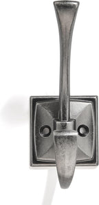 khtumeware Antique Design Wall Hanging Coat Hook 5 Pack Matte Antique Nickel - Image 2