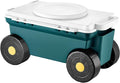 VEVOR Garden Scooter with Seat, 2 in 1 Rolling Garden Cart with Storage Bin, Supports up to 227 lbs, Outdoor Wagon with Handle, Lightweight Storage Gardening Stool for Yard Weeding Planting by VEVOR