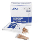 JMU Medical Cotton Swabs, Non-sterile Natural Cotton, 10 Box - Image 2