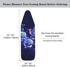 Purple Hummingbird Rose Ironing Board Cover and Pad Rooster Pattern Extra Wide - Image 6