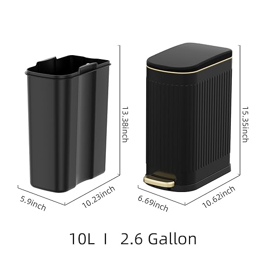 2.6 Gallon Slim Bathroom Trash Can - Image 5