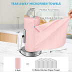 AIDEA Microfiber Cleaning Cloth 330 Sheets 6 Roll, Microfiber Towels - Image 2