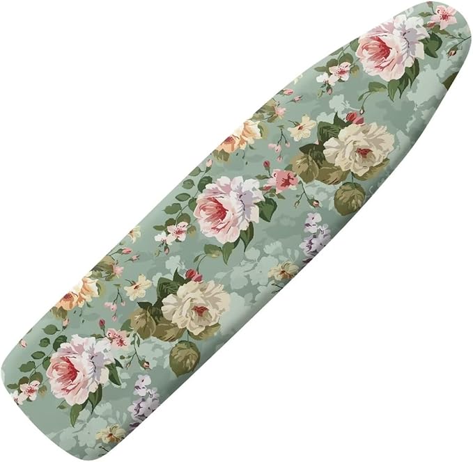 Flower Iron Board Cover with Padding Standard Size Ironing Pad Covers by Tongluoye