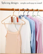 8 Pcs Foldable Hangers, Plastic Collapsible Hangers, Portable Folding Clothes - Image 6