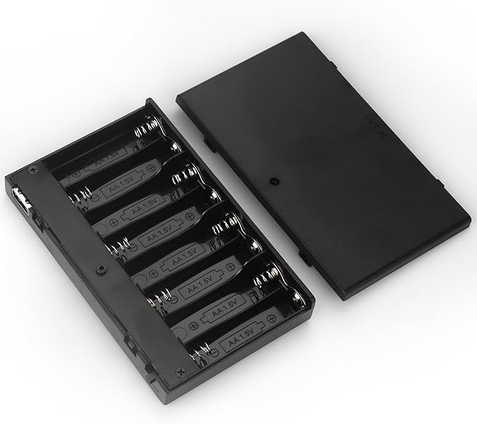 2 PCS 8 AA Battery Holder with USB Port, 12V Battery Box Case - Image 7