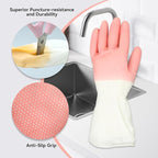 Rubber Dishwashing Gloves 6 Pairs, Rubber Cleaning Gloves - Image 2