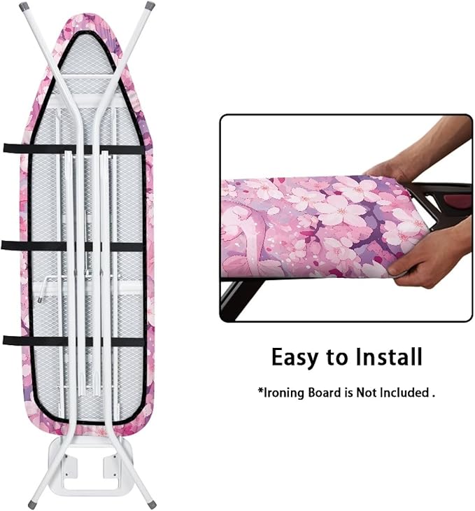 Axolotl Cherry Blossom Iron Board Cover and Pad Standard Size Ventilate Extra - Image 4