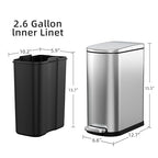 KUK Slim Bathroom Trash Can - Image 6