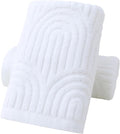 Pidada Hand Towels Set of 2 Striped Pattern 100% Cotton Absorbent Soft by Pidada