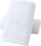 Pidada Hand Towels Set of 2 Striped Pattern 100% Cotton Absorbent Soft by Pidada