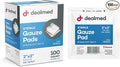 Dealmed 2’’ x 2’’ Sterile Gauze Pads Disposable and Individually Wrapped by Dealmed