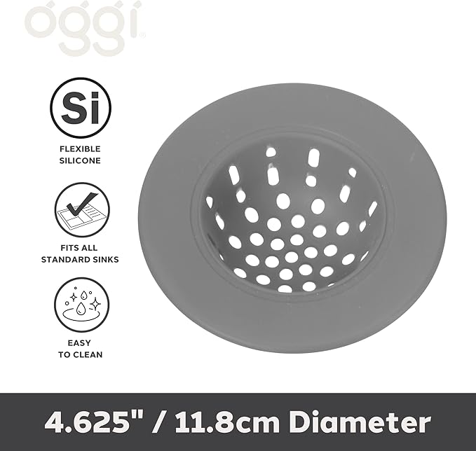 OGGI Silicone Sink Strainer- Great Kitchen Sink Strainer, Sink Drain Strainer - Image 2