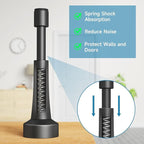 2PCS Matte Black Door Stoppers for Wall - Image 2