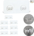 YOLOPLUS+ 8 Pack Shower Caddy Adhesive Hooks Replacement, Strong Sticker Hooks by YOLOPLUS