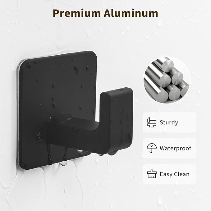 Square Self Adhesive Towel Hooks - Image 3